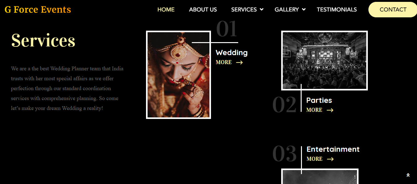 G-Force Wedding Planner Ajmer Website